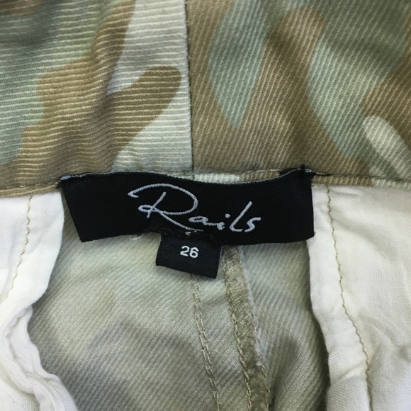 RAILS Light Sage Camo ADLER Button Fly Utility Ankle/Cropped Jeans Pant - Picture 4 of 13